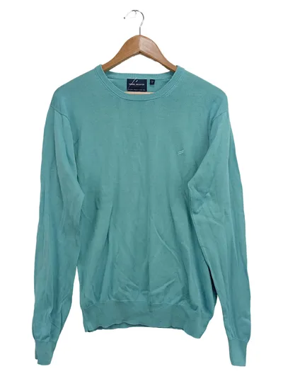 DANIEL HECHTER Herren Pullover M/48 Blau Baumwolle Klassisch Elegant