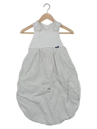 ALVI Baby Schlafsack Gr. 86/92 Weiß Gestreift Tiermotiv Baumwolle 1