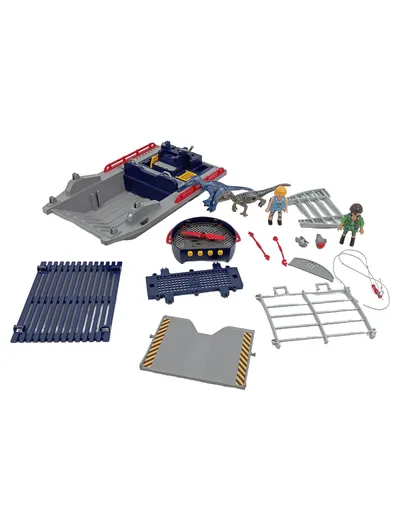 PLAYMOBIL Spielzeugboot 3307800 Mehrfarbig mit Dinosaurier Figuren Zubehör