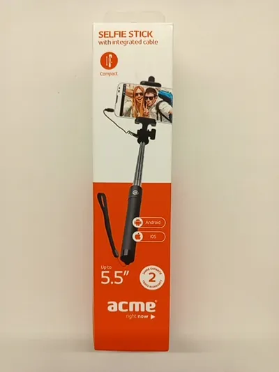 acme MH-09 Selfie Stick Schwarz für Android iOS bis 5.5 Zoll