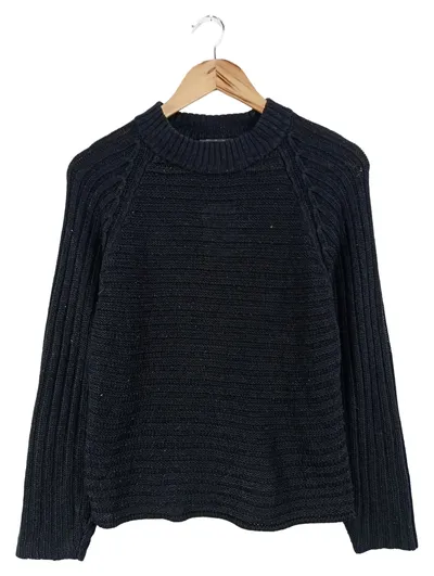 MONKI Pullover Damen Gr. 36/S Schwarz Strick Casual Minimalistisch