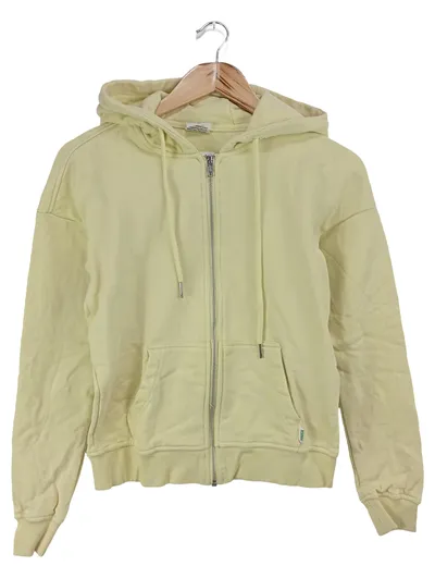 URBAN CLASSICS Damen Sweatjacke Kapuze Reißverschluss Gelb Gr. 34/XS Streetwear