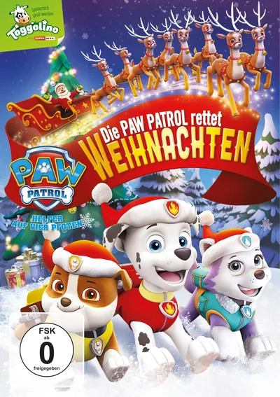 TOGGO Paw Patrol rettet Weihnachten DVD Kinderfilm Animationsfilm Deutsch