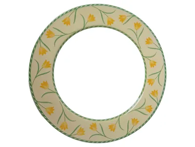 QUADRIFOGLIO Essteller Mehrfarbig Blumenmuster 26cm Klassisch Porzellan