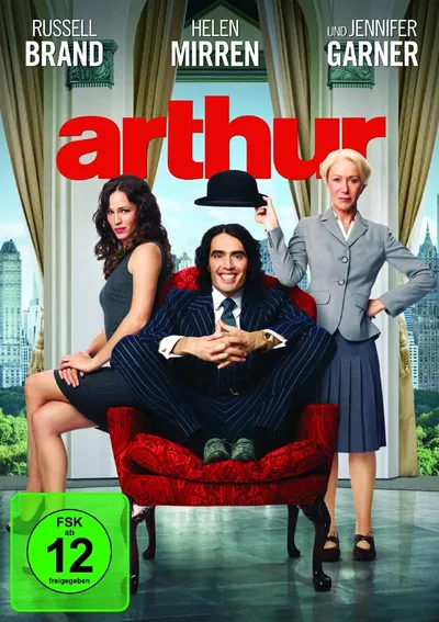 Arthur DVD Russell Brand Helen Mirren Jennifer Garner Romcom FSK 12