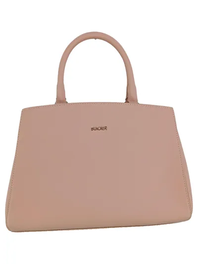 BURKER Henkeltasche Damen Rosa Leder Elegant Business Handtasche 35x24cm