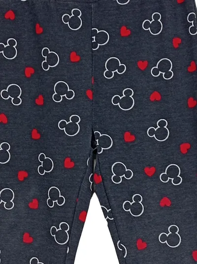 Disney Mickey Mouse Jogginghose Kinder Mädchen Gr. 86/92 Grau Herzen