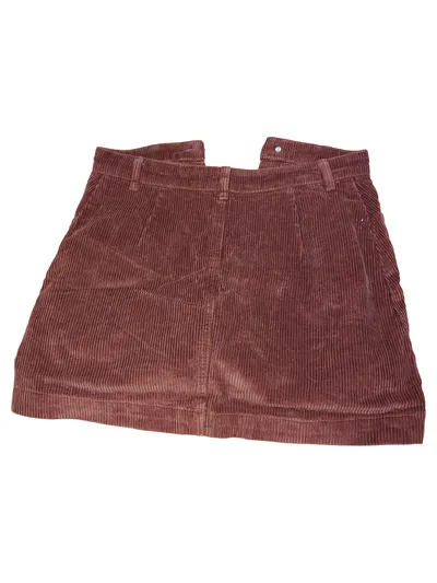 ONLY Cordrock Damen XS Braun Minirock Knopfleiste Baumwolle Casual