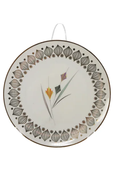 HEINRICH WINTERLING Kuchenteller Vintage Porzellan Beige Blumen Ø 20 cm