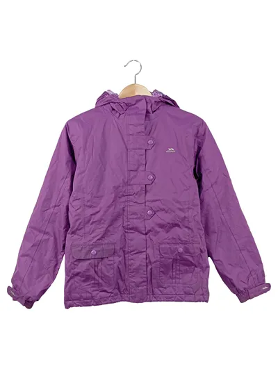 TRESPASS Kinder Winterjacke Lila Gr. 146/152 Kapuze wasserdicht