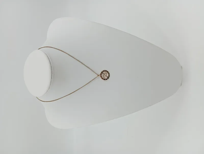 Tosh Damen Halskette mit Anhänger Gold Elegant Klassisch 46cm Kette 2cm Anhänger 1