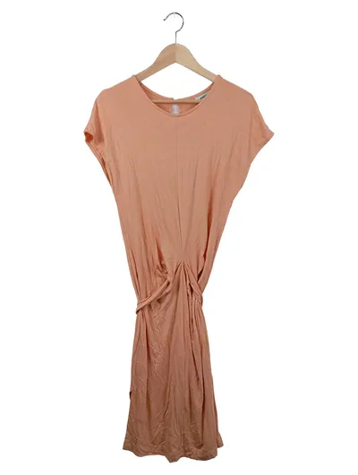 MOVES Damen Freizeitkleid Orange Gr. 36/S Midikleid Elegant Casual