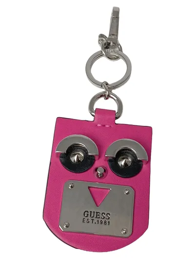 GUESS Schlüsselanhänger Damen Rosa Logo Nieten Modern Trendy