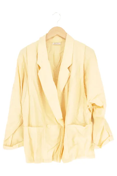 GIL BRET Damen Blazer Gr. 40/L Beige Klassisch Elegant Baumwolle