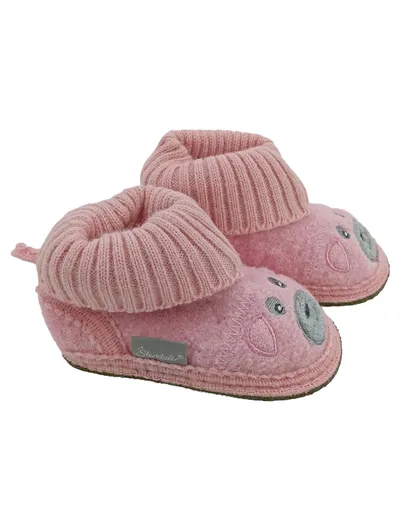 STERNTALER Kinder Hausschuhe Rosa Gr. 17/18 Bärenmotiv Casual Baby Schuhe