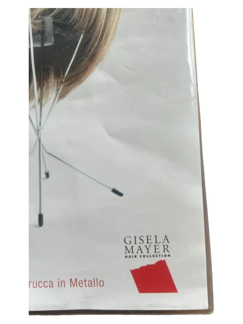 Gisela Mayer Perückenständer Metall Wig Stand Silber Perückenhalter 3