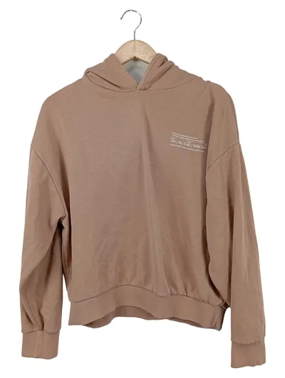 SUBLEVEL Damen Kapuzenpullover Hoodie Gr. 36/S Beige Casual Basic