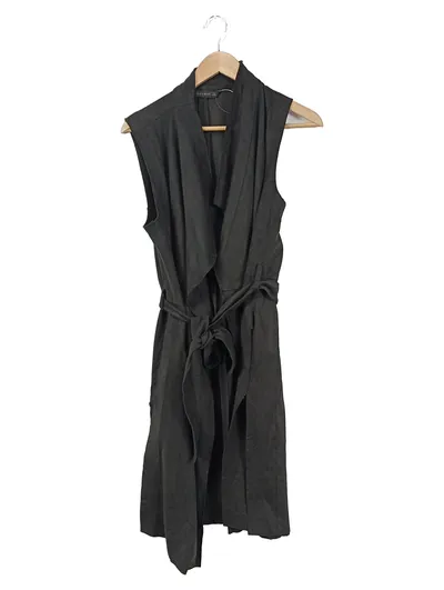ZARA Damen Leichte Weste Schwarz Gr. 38/M Basic Modern Minimalistisch