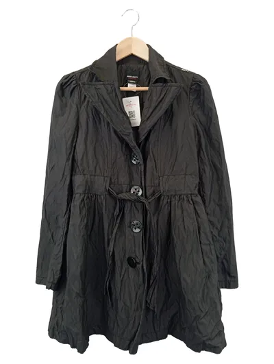 MISS SIXTY Damen Übergangsmantel Schwarz Gr. 34/XS Vintage Elegant