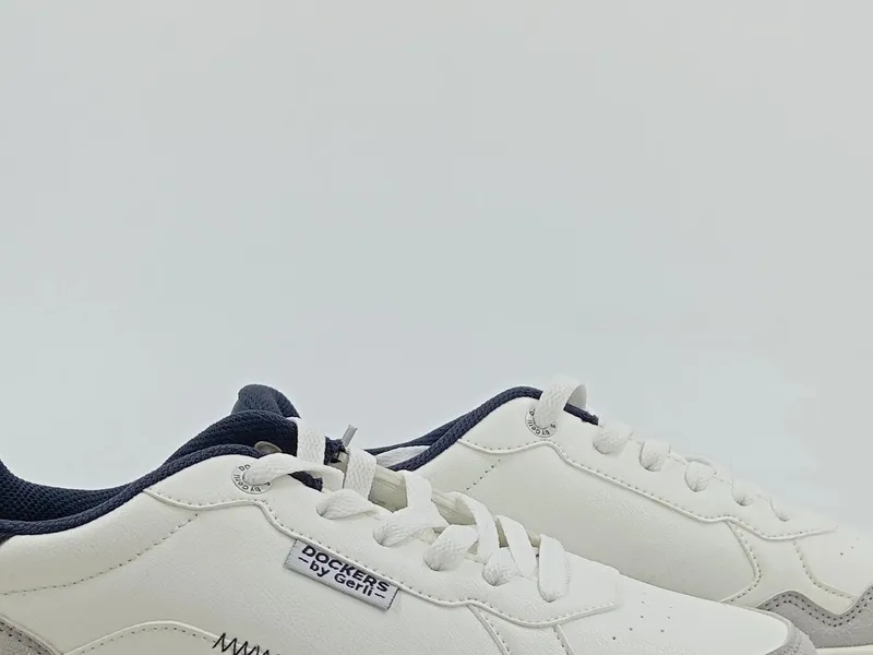 Dockers by Gerli Herren Sneaker Low Weiß Navy Gr. 41 Casual 2