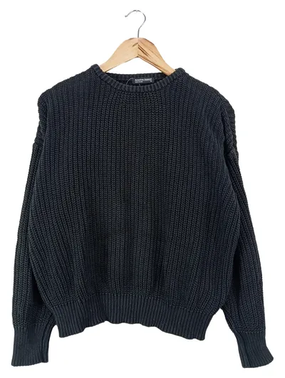 AMERICAN APPAREL Damen Pullover Schwarz Gr. 34/XS Casual Strick