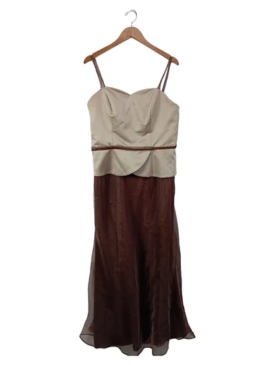 ALFRED ANGELO Abendkleid Damen 38;M Elegant Braun Maxikleid Festlich