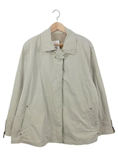 GIL BRET Damen Leichte Jacke Gr. 42/XL Beige Klassisch Übergangsjacke