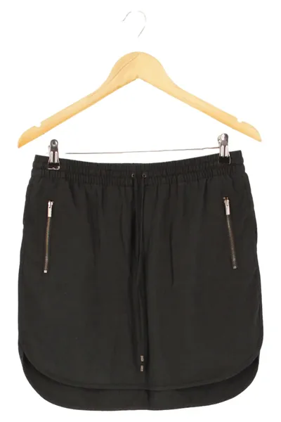CALVIN KLEIN Damen Minirock Gr. 34/XS Schwarz Streetwear Casual