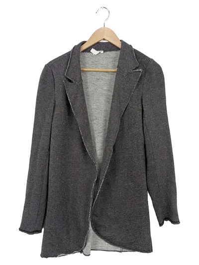 Q/S DESIGNED BY Damen Sweatjacke Gr. 36/S Grau Casual Blazer-Optik