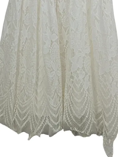 Chi Chi London Spitzenkleid Damen Gr. 34/XS Weiß Elegant Hochzeit
