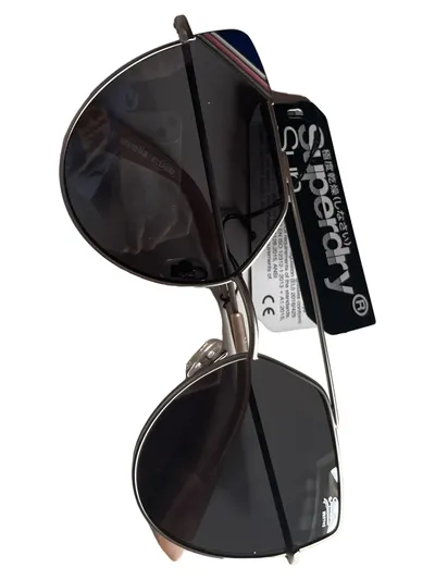 Superdry SDR Amelia Damen Sonnenbrille Matt Silber/Rosa Modern