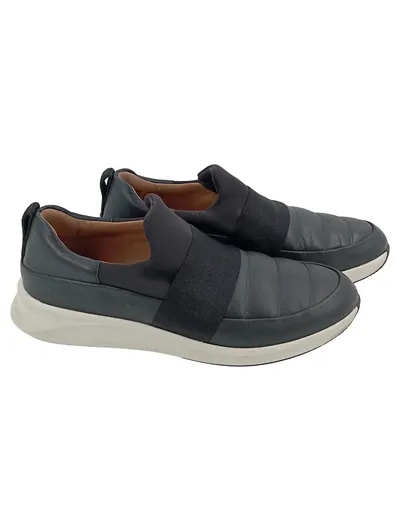 CLARKS Sneaker low Damen Gr. 39.5 Schwarz Slip-On Casual Komfortabel