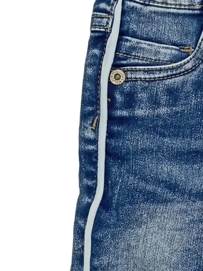 NAME IT Baby Jeans Hose Gr. 62 Blau Denim Streifen Mädchen