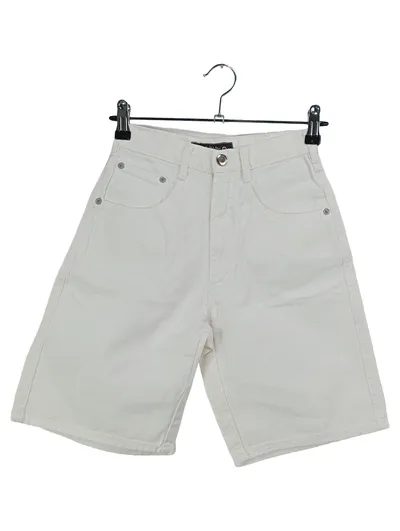 By Walter Damen Shorts 34 Weiß Klassisch Streetwear Baumwolle