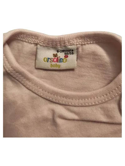 ORSOLINO Baby Body Mädchen kurzarm rosa Gr. 50/56 Baumwolle