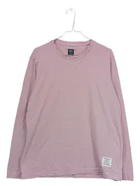 BETTER RICH Langarmshirt Herren Gr. 48/M Rosa Baumwolle Casual Longsleeve 1