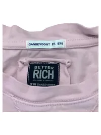 BETTER RICH Langarmshirt Herren Gr. 48/M Rosa Baumwolle Casual Longsleeve 3