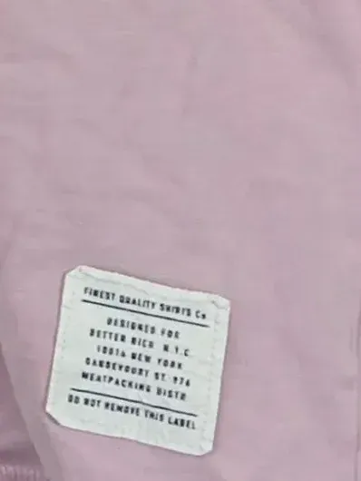 BETTER RICH Langarmshirt Herren Gr. 48/M Rosa Baumwolle Casual Longsleeve 5