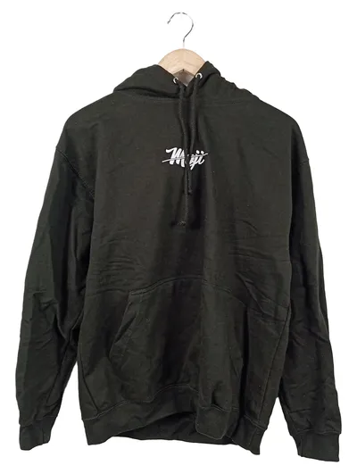 JUST HOODS Kapuzenpullover Damen Schwarz Logo Print M 38 Casual Sportlich