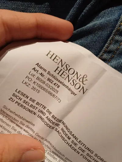 Henson & Henson Umhängetasche Schwarz Kunstleder Reflektor Urban Herren