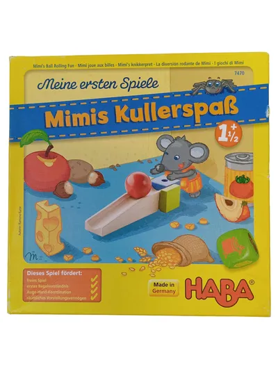 HABA Mimis Kullerspaß Motorikspielzeug Holz Mehrfarbig ab 1 1/2 Jahre