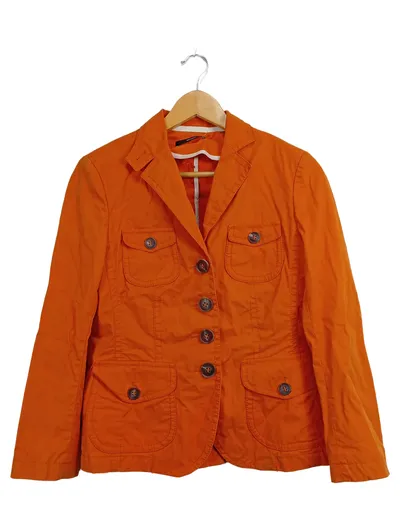 Windsor Damen Blazer Jacke Orange Gr. 36/S Casual Baumwolle