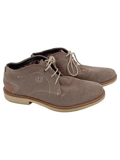BUGATCHI Herren Stiefelette 41 Casual Beige Wildleder