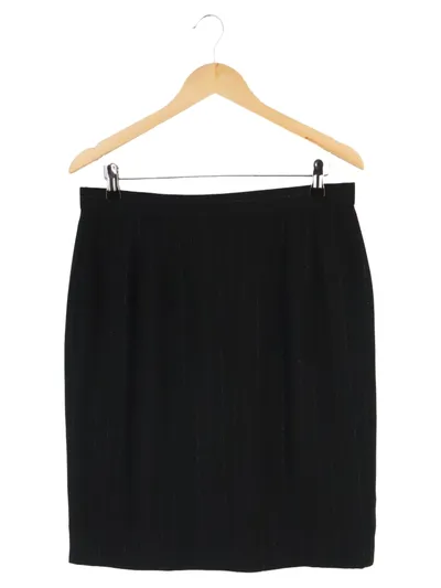 ANNE FRENCH Bleistiftrock Damen 44/XXL Schwarz Nadelstreifen Business Rock