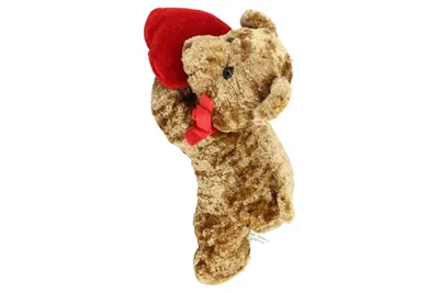 BOLTZE Baby Kuscheltier Teddybär mit Herz Braun 20cm Plüschtier Stofftier