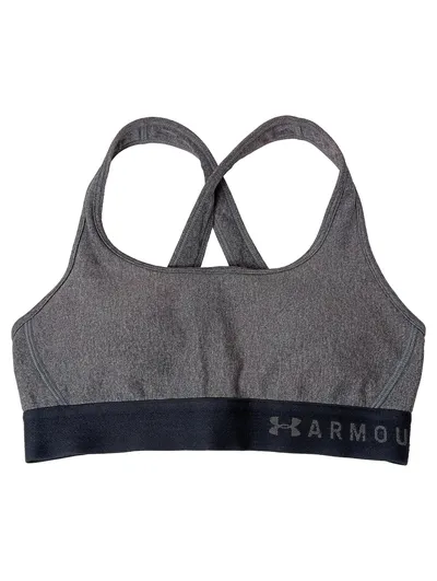ARMOUR Sport BH Damen Gr. S Grau Sportlich Compression Bustier Top