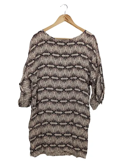 BAUM UND PFERDGARTEN Blusenkleid Damen 46/3XL Beige Bohemian Viskose