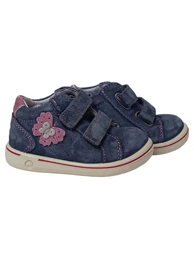 PEPINO Kinder Sportschuhe Gr. 20 Blau Klettverschluss Schmetterling Applikation