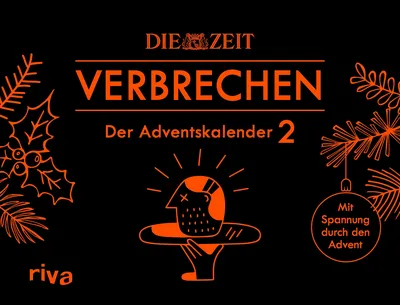 riva DIE ZEIT VERBRECHEN Adventskalender 2 Rot Weihnachtlich Papier