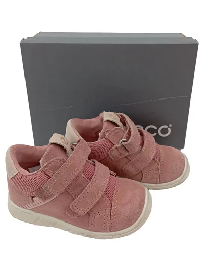 ECCO Kinder Sneaker low Rosa Gr. 22 Klettverschluss Freizeitschuh